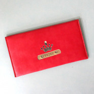 Personalized Pink Clutch and Card