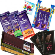 Chocolate Time - 3 Cadbury Dairy Milk Silk, 3 Cadbury Bournville, 3 Temptations, 5 Assorted Bars & Card