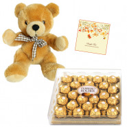 True Rocher Love - Teddy 16 inch, Ferrero Rocher 24 pcs & Card