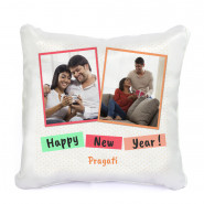 Happy New Year Personalized Cushion (2 Photos)