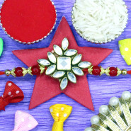Dazzling Diamonds & Beads Rakhi