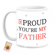 So Proud You're My Father Personalized Mug & Card