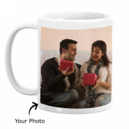 Sweet Love - Happy Karwa Chauth Mug, Ferrero Rocher 4 Pcs and Card