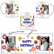 Customized White Mug (Two Pictures) & Card