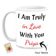 I Am Truly in Love with You Personalized Mug & Card