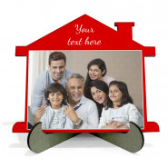 Personalized Home Shaped Photo Tile & Card