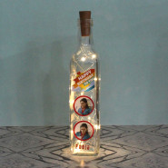 Personalized Birthday LED Bottle Lamp and Card