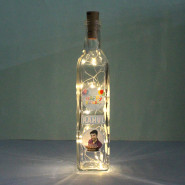 Happy Birthday Personalized LED Bottle Lamp and Card