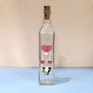 Personalized Love LED Bottle Lamp and Card