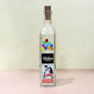 Personalized LED Bottle for Birthday Lamp and Card