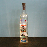 Personalized Happy Birthday LED Bottle Lamp and Card