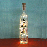Personalized Photo LED Bottle Lamp and Card