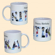 Personalized Name Photo Collage Mug and Card
