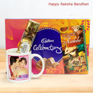 World's Best Sister Personalized Mug, Cadbury Celebrations, Ferrero Rocher 4 Pcs and Card