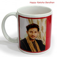 Happy Rakshabandhan (Gujarati) Mug (Rakhi & Tika NOT Included)