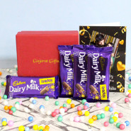 Crackle N Card - 4 Dairy Milk Crackle, Personalized Card and Premium Box (M)