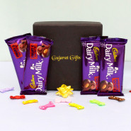 Fruit N Nut & Card - 4 Dairy Milk Fruit & Nut, Personalized Card and Premium Box (B)