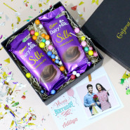 Awesome Memories - 2 Dairy Milk Silk, Personalized Card and Premium Box (B)
