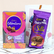 Special Cadbury Treat - Mini Cadbury Celebrations, Dairy Milk Silk and Personalized Card