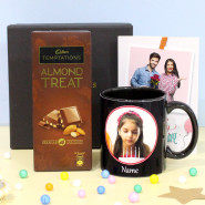 Temptation Box - Cadbury Temptations, Personalized Black Mug, Personalized Card and Premium Box (B)