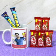 Adorable Mug Gift - Teri Yaari Sabse Pyari Personalized Mug, 5 Kitkat, 2 Perk and Card