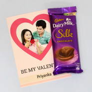 Dairy Milk Silk and Personalized Card