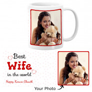 Best Wife in the World Personalized Photo Mug
