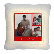 Personalized LED Cushion (Three Photos) & Card
