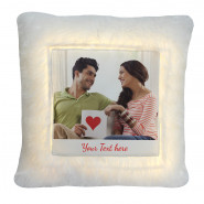 Personalized LED Cushion with Photo & Card