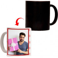 Personalized Magic Mug (Three Photos) & Card