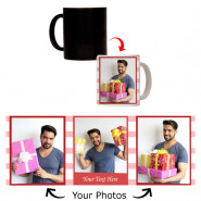 Personalized Magic Mug (Three Photos) & Card