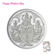 Silver Trimurti Coin (10 grams) and Card