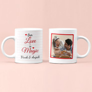 Our Love is Magic Personalized Mug & Valentine Greeting Card