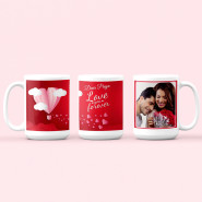 Love You For Ever Personalized Mug & Valentine Greeting Card