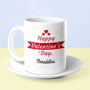 Happy Valentine's Day Personalized Mug & Valentine Greeting Card