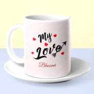 Dark Choco Mug - My Love Personalized Mug, 3 Bournville & Card