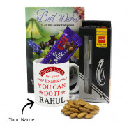 Warm Greetings - Personalized Mug, Cello Pen, Almond, Dairy Milk Fruit & Nut and Card