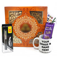 Superb Greetings - Cello Pen, Assorted Dryfruits, Personalized Mug and Card