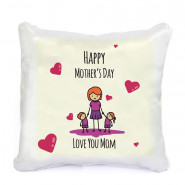 Love You Mom Personalized Cushion and Card