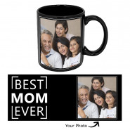 Best Mom Ever Personalized Black Mug and Card