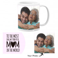 To The Most Beautiful Mom in The World Personalized Mug and Card
