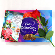 Token - Cadbury's Celebrations, Artificial Red Roses and Card