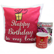 True Feelings - Happy Birthday Personalized Photo Mug, Happy Birthday Personalized Photo Cushion and Card