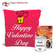 Classic Love - Happy Valentines Day Cushion, Happy Valentines Day Mug and Card
