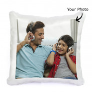 Daddy Love - Happy Birthday Personalized Photo Cushion and Card