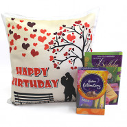 Mini Cushiony - Happy Birthday Personalized Photo Cushion, Mini Celebrations and Card