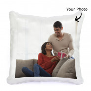 Cushion For Love - Happy Birthday Personalized Photo Cushion and Card