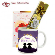 Love Signal - Happy Valentines Day Mug, Ferrero Rocher 4 Pcs and Card