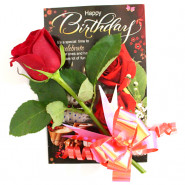 Rosey Delight - Artificial Rose and Card