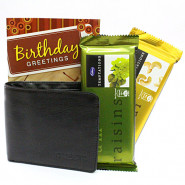 Tempting Wallet - Leather Black Wallet, 2 Temptations and Card